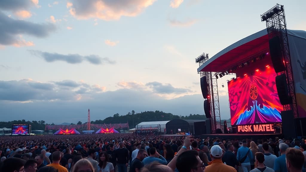 Music festival lineup announcements